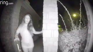 Strange Video Shows Woman Ringing Stranger's Doorbell In The Middle Of The Night