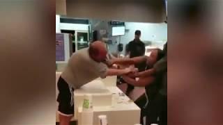 Shocking, caught on video! White 'transient' attacks black female McDonald's worker over STRAW!