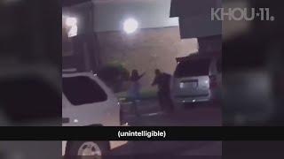 Raw: Witness video shows officer shooting woman outside Baytown, Texas apartment