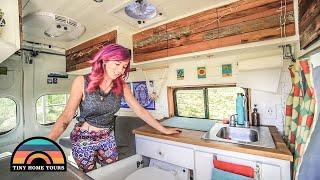 Lawyer Transformed A Nissan Work Van Into An Amazing Tiny House // Solo Female Vanlife