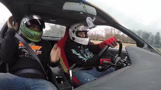 Female drifts stock Nissan 240sx