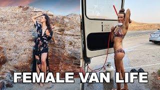 FEMALE VAN LIFE | Staying Warm, Showers, Bathrooms and more
