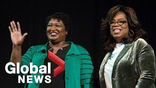 Oprah campaigns for Stacey Abrams in Marietta, Georgia