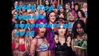 WWE Top 5  female superstars of 2018 gameplay wwe2k19