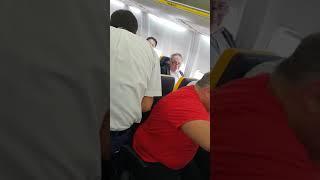 RACIST MAN RACIALLY ATTACKS ELDERLY WOMAN ON RYANAIR FLIGHT