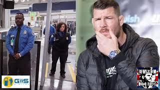 Bisping Bizarre Story with Female Security Guard at the Airport