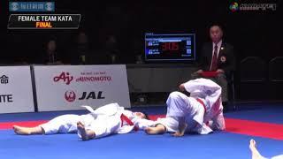 Karate1 Series A   Okinawa 2017   Female Team Kata, Final  Japan Kata Team