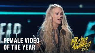 Carrie Underwood w/ Ludacris, “The Champion” | Female Video of the Year | 2018 CMT Music Awards LIVE