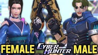 Cyber Hunter - Male & Female Characters Full Gameplay [Android/iOS]