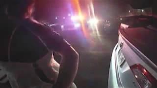 Video shows handcuffed woman stealing police car