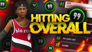 HITTING 99 OVERALL WITH A PURE SLASHER! FIRST FEMALE 99 OVERALL SLASHER | NBA Live 19 The One