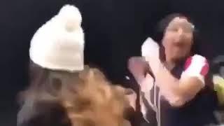 Trump supporter knock out a black female