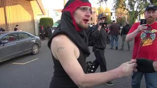 ANTIFA lady gets knocked out TKO