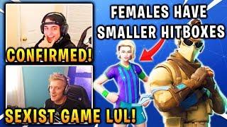 Tfue & Cloak PROVED that Female Skins have SMALLER Hitbox! | Fortnite Best Moments