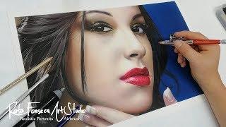 Painting Realistic Female Portrait - airbrush realisct portrait / Rafa Fonseca