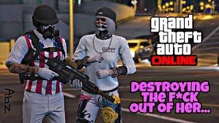 Gta 5 Online: Destroying The F*CK Out Of Her... [Female YouTuber]