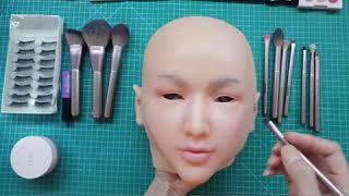 dragqueen silicone female mask masquerade video Claire mask doll