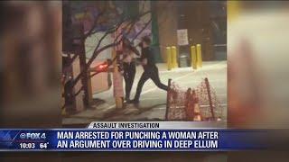 Caught on camera -- fight over Deep Ellum parking escalates, woman punched by bartender