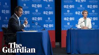 Cynthia Nixon and Andrew Cuomo trade insults in New York governor debate