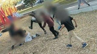 Video shows children attacking and beating woman in Saskatchewan