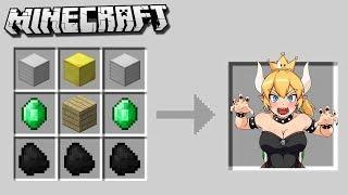 How to Craft BOWSETTE in Minecraft! (Female Bowser from Mario!)