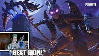 Streamers Reacts To Female RAVEN "Ravage" Skin! Best Skin Ever? (Fortnite Moments)