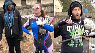 Female Super Hero Debuts In GTS - Neighbor Recording Us Over The Fence