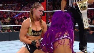 Raw Women’s Champion Ronda Rousey vs  Sasha Banks - WWE Replay 9th March 2019