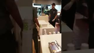 Male customer caught on video violently attacking female McDonald's employees