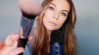 ASMR - Gentle Mic & Lens Brushing + Repeating Mouth Sounds