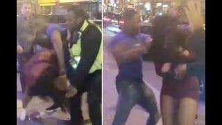 Hunt for man filmed brutally beating woman outside London club on New Year's Day
