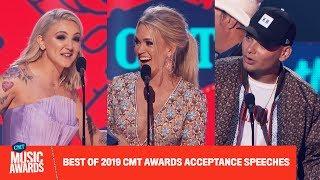 Best of 2019 CMT Music Awards Speeches Ft. Carrie Underwood, Zac Brown Band, & More