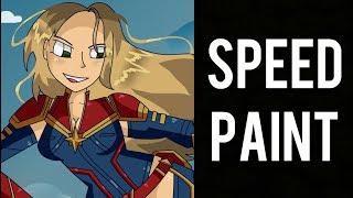 Speedpaint: Captain Marvel (Women of Marvel Fanart Series)