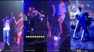 Wizkid Abus* Female Fans On Stage In DC With Naomi Campbell to Fever & Master Groove