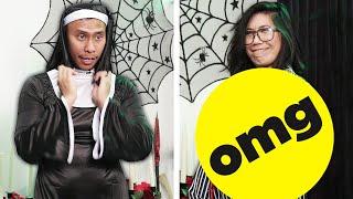Couple Swaps Men And Women's Halloween Costumes