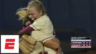Florida State sweeps Washington to win first Women's College World Series title | ESPN