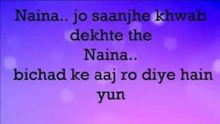 Naina - Female Version - Dangal - Whatsapp Status Video - Sad Video Song