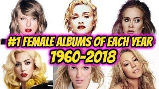 #1 BIGGEST FEMALE ALBUMS OF EACH YEAR | 1960 - 2018