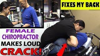 FEMALE CHIROPRACTOR MAKES LOUDEST CRACK EVER FIXING MY BACK - Dr Alan Mandell, DC