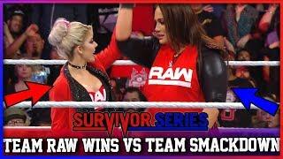 Women’s 5 on 5 Traditional Survivor Series Elimination Match (WWE SURVIVOR SERIES 2018 RESULTS)